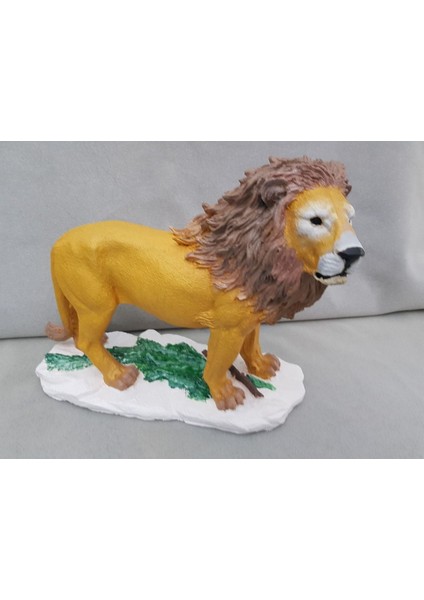 Aslan Biblo Gerçekçi Boyama Aslan Biblo Hediyelik Aslan Dekor