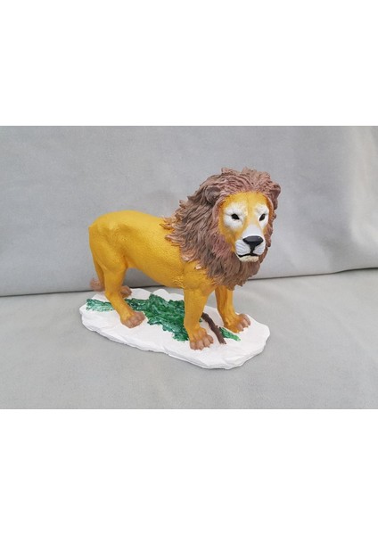 Aslan Biblo Gerçekçi Boyama Aslan Biblo Hediyelik Aslan Dekor