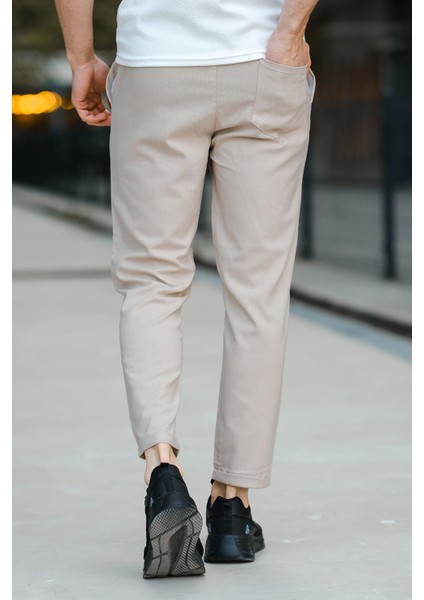 Joy Slim Fit Erkek Beli Lastikli Duble Paça Erkek Jogger Pantolon indirimleri