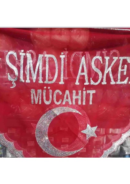 Kişiye Özel Isimli Asker Şalı ve Örtüsü ve Tirşe