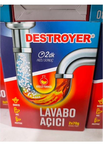 Lavabo Açıcı 2X70G Granül (2'li)