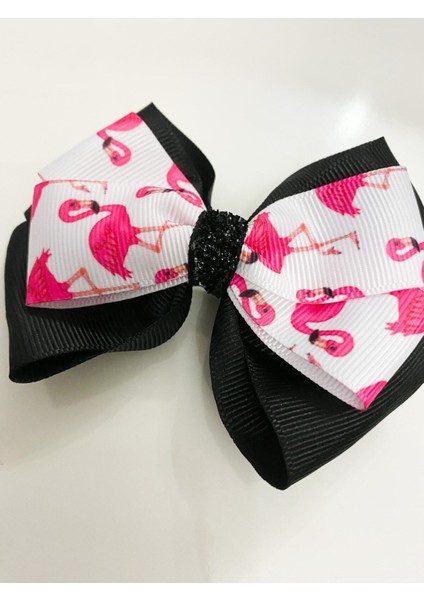 Siyah Fiyonk Toka, El Yapımı Özel Gün Grogren Kurdele Çocuk Klipsli Son Trend Flamingo Fiyonk Toka fiyatları