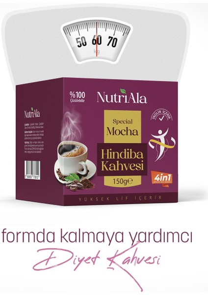 Nutri Ala Hindiba Kahvesi  Moca (Inülin,lif,detoks) 150 gr