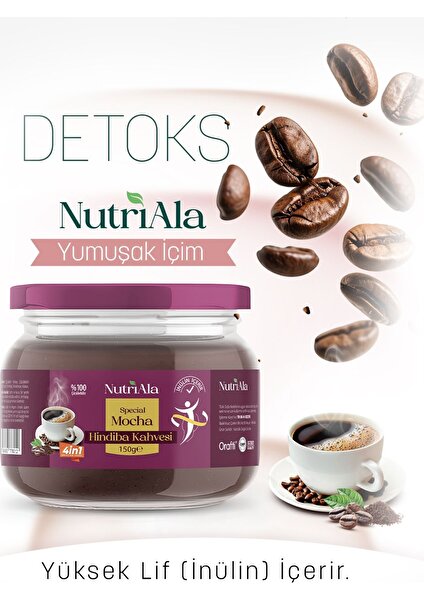 Nutri Ala Hindiba Kahvesi  Moca (Inülin,lif,detoks) 150 gr