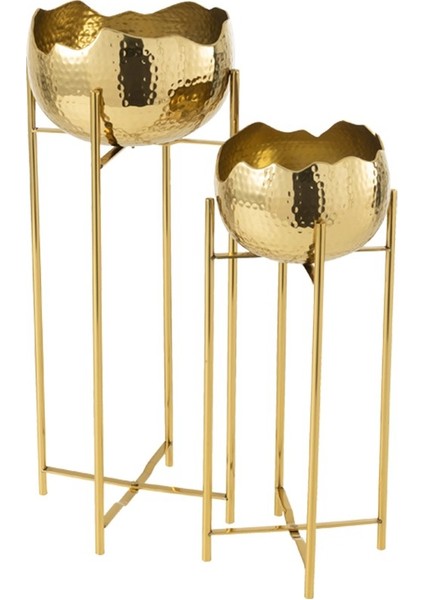 Bowl Gold Metal Saksı / S fiyatları