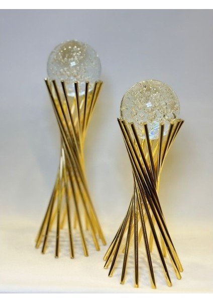 2'li Burgulu Metal Dekor -1805