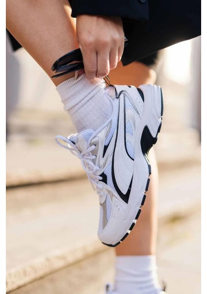 Milenio Tech Beyaz Gümüş Unisex Spor Ayakkabı 392322-01 V4