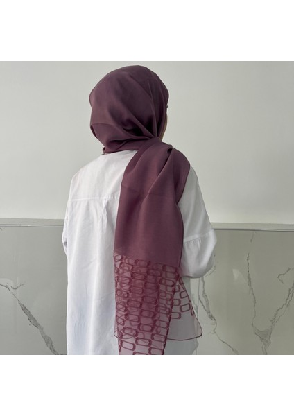 Ipeksi Tül Jakar Şal Gül Kurusu JSK0108