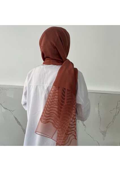 Ipeksi Tül Jakar Şal Tarçın JSK0212