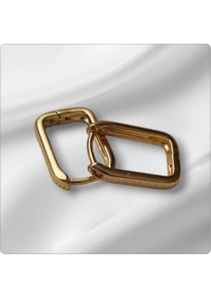 Minimalist Çelik Halka Küpe 0,8*0,5mm
