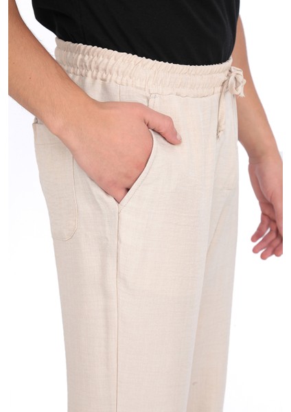 Erkek Günlük Spor Keten Pantolon fırsatları