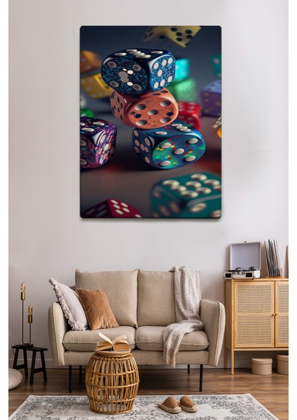 Modern Temalı Zar Kalesi Tablo TBL328 fırsatları