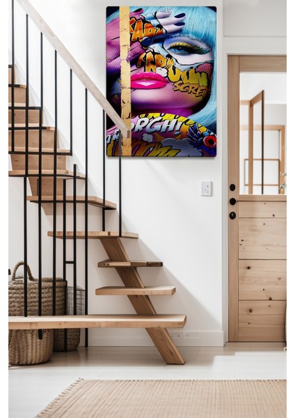 Pop Art Temalı Kadın Portre Tablo TBL1165 indirimleri