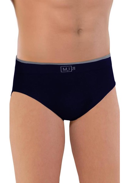 SDFW344252323  Emay Terletmeyen Erkek Slip Külot Boxer Mavi