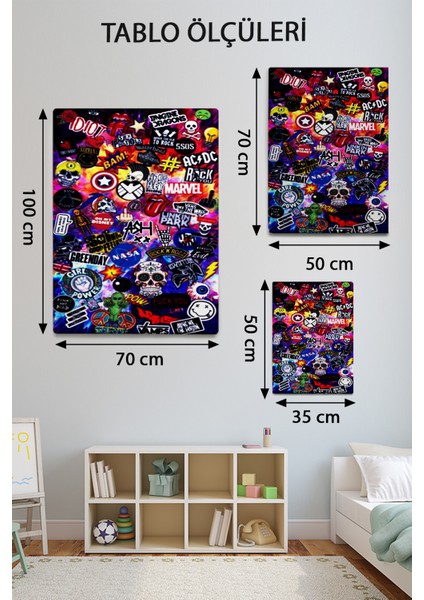 Pop Art Temalı Modern Tablo TBL1019