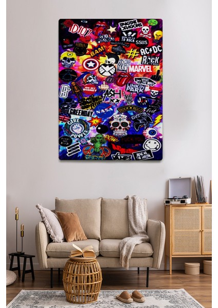 Pop Art Temalı Modern Tablo TBL1019