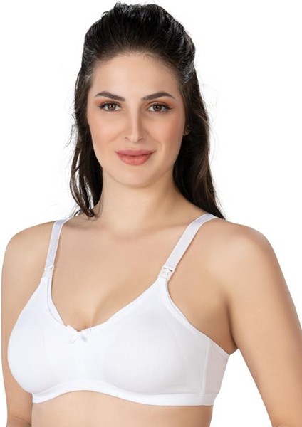 Toparlayıcı Özellikli Modal Cotton Hamile Emzirme Sütyeni Beyaz 80 1421