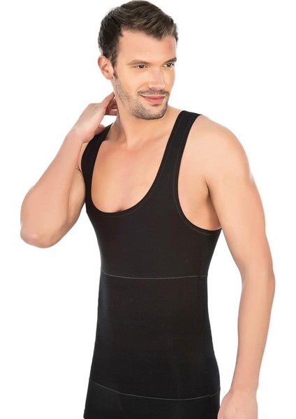 RGERGR234252 Emay Toparlayıcı Modal Cotton Erkek Toparlayıcı Bel Korse Siyah