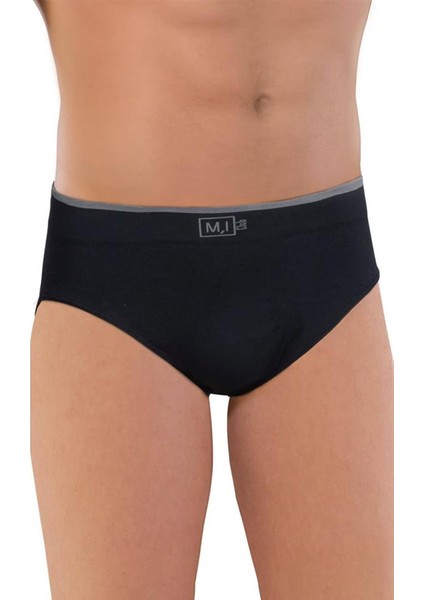 EWGWEWG3525336 Emay Terletmeyen Erkek Slip Külot Boxer Siyah