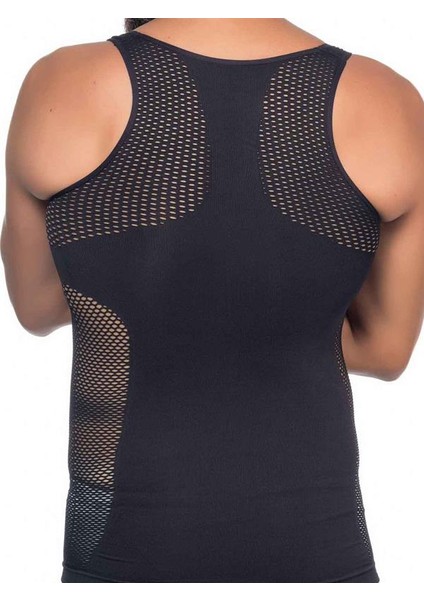 Toparlayıcı Sıkılaştırıcı Emay Fileli Erkek Korse Atlet Siyah modelleri