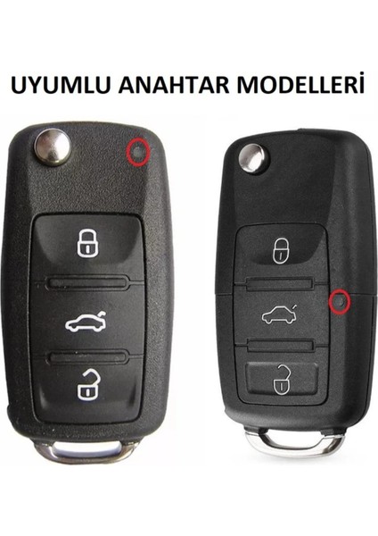 Wolkswagen Golf Jetta Skoda Superb Octavia Uyumlu Silikon Anahtar Kılıfı