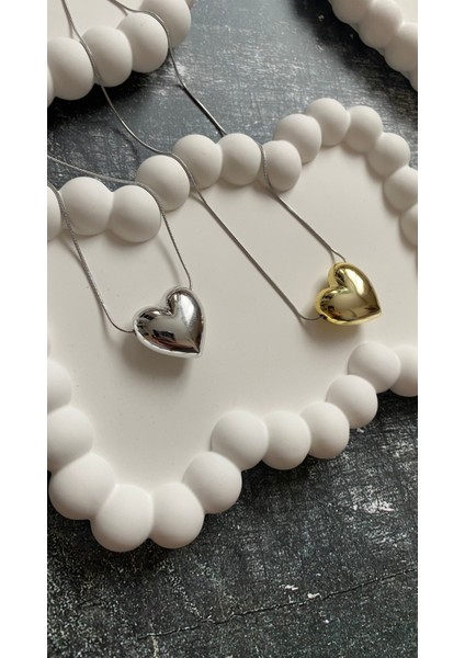 Bubble Çelik Kalp Kolye fiyatları