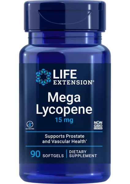 Dietary Supplement Life Extensıon, Mega Lycopene 15 Mg 90 Softgels