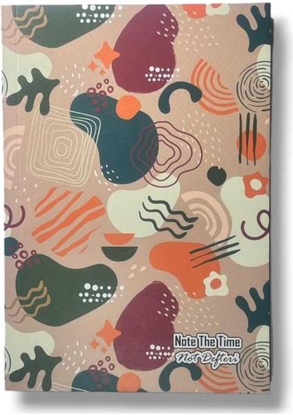 Çizgisiz Defter Geometrik Şekil Temalı Notebook Defter 14CM x 21CM Notebook