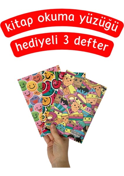 Kawai Figürlü 3'lü Defter Seti