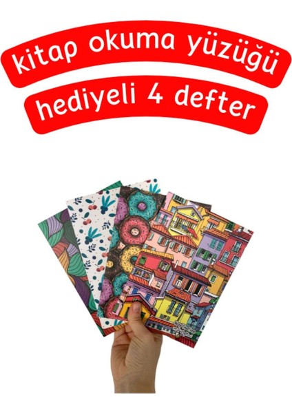 Karışık Figürlü 4'lü Defter Seti