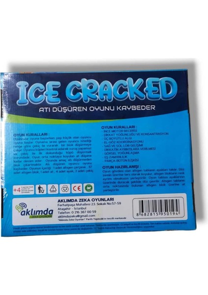 Buz Kırma Oyunu Ice Cracked Buz Tuzağı Buz Kalesi Aile Oyunu