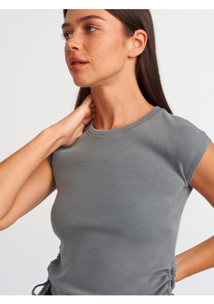 31018 Yıkama Efektli Top-Gri fırsatları