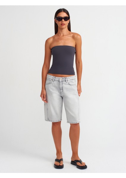 20659 Crop Top-Antrasit modelleri