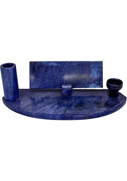 Onyx Düz Kalemlikli ve Iğnelikli Masa Isimliği