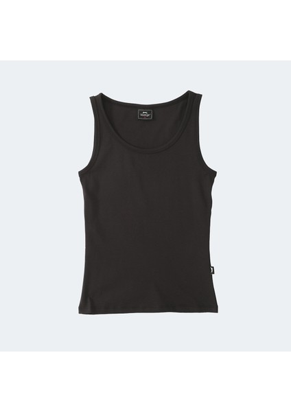 VLATKA Kadın Slim Fit Atlet Koyu Gri