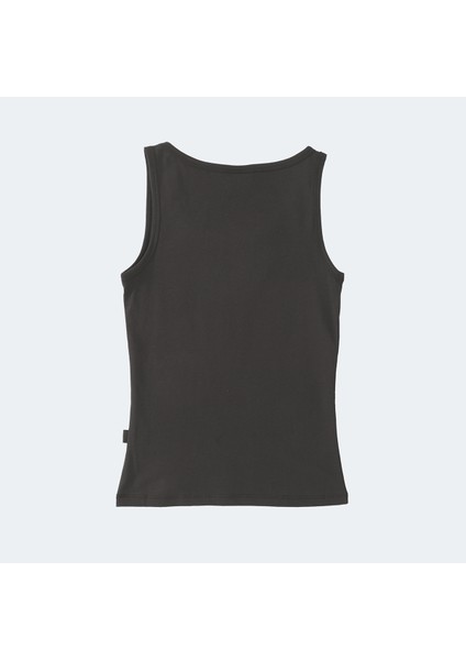 VLATKA Kadın Slim Fit Atlet Koyu Gri