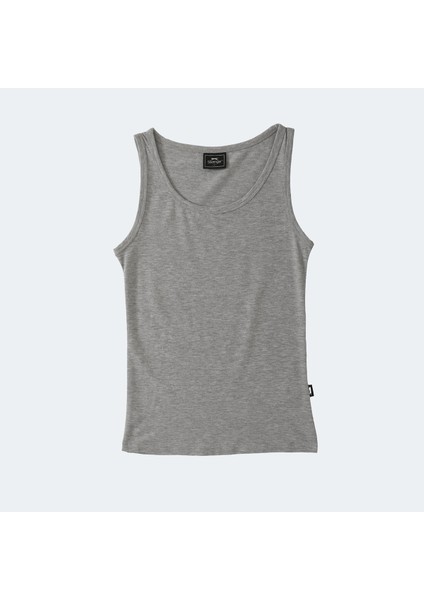 VLATKA Kadın Slim Fit Atlet Gri