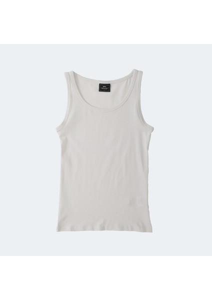 VLATKA Kadın Slim Fit Atlet Beyaz