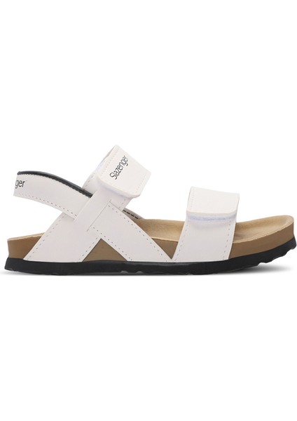 KERMIT Unisex Çocuk Sandalet Beyaz