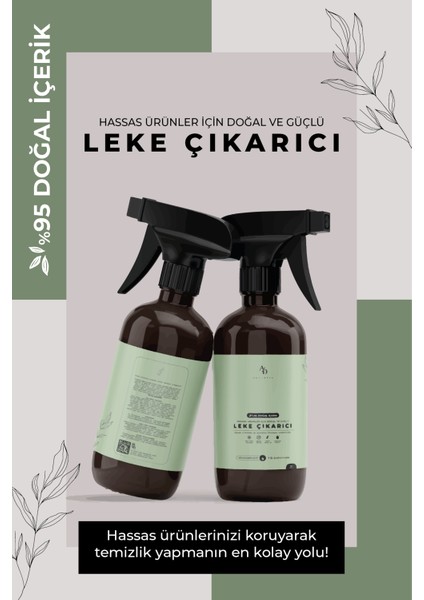 Hassas Ürünler Için Doğal ve Güçlü Leke Çıkarıcı Sprey - 500 ml fiyatları