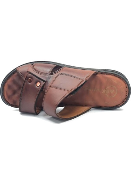 Asker 1927 %100 Hakiki Deri Erkek Full Ortapedik Terlik modelleri