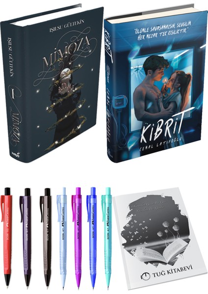 Kibrit Ciltli Cemal Latifoğlu ve Mimoza Ciltli Işılsu Gültekin 2li Set