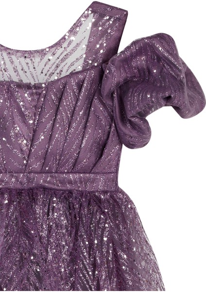 Kız Çocuk Abiye 6-14 Yaş Lavanta modelleri