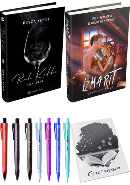 Izmarit Ciltli Cemal Latifoğlu ve Epsilon Yayınevi Ruh Kadehi Ciltli Beyza Aksoy 2li Set