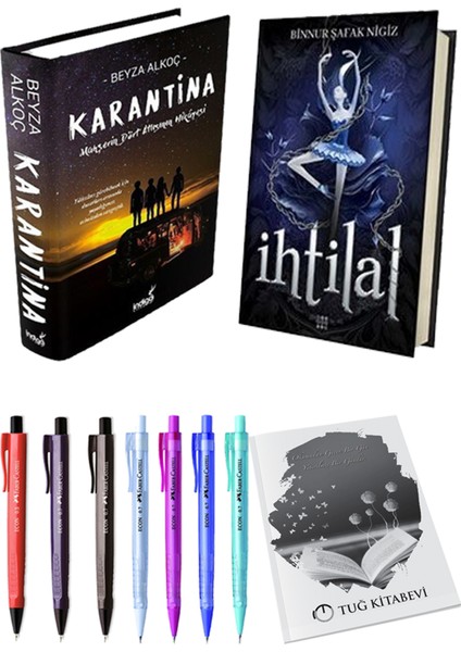 Ihtilal 1 Zelzele Ciltli Binnur Şafak Nigiz ve Karantina 1 Ciltli Beyza Alkoç 2li Set