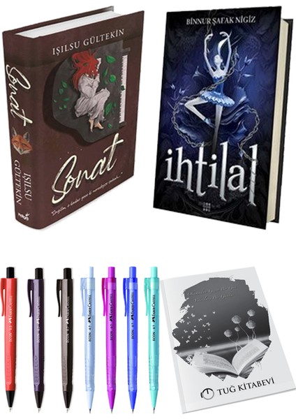 Ihtilal 1 Zelzele Ciltli Binnur Şafak Nigiz ve Sonat Ciltli Işılsu Gültekin 2li Set