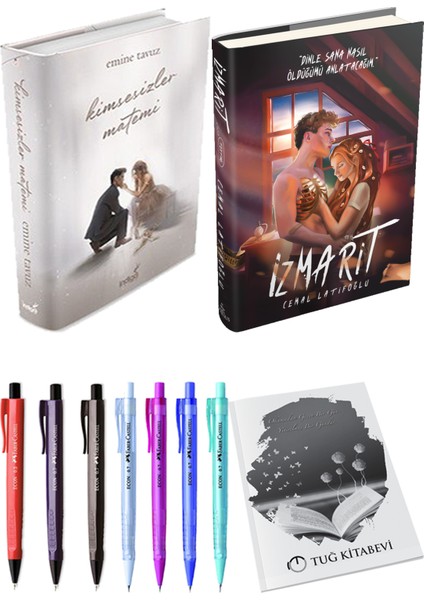 Izmarit Ciltli Cemal Latifoğlu ve Kimsesizler Matemi 1 Ciltli Emine Tavuz 2li Set