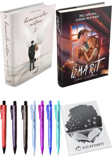 Izmarit Ciltli Cemal Latifoğlu ve Kimsesizler Matemi 2 Ciltli Emine Tavuz 2li Set
