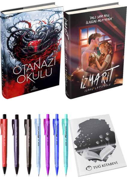 Izmarit Ciltli Cemal Latifoğlu ve Ephesus Yayınları Ötanazi Okulu 4 Ciltli Maral Atmaca 2li Set