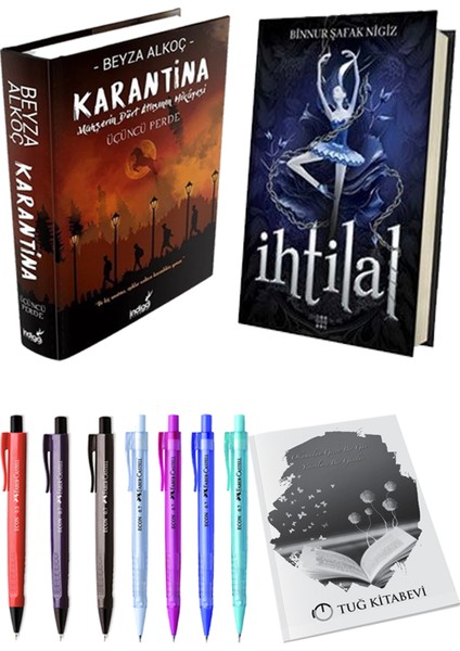 Ihtilal 1 Zelzele Ciltli Binnur Şafak Nigiz ve Karantina 3 Ciltli Beyza Alkoç 2li Set